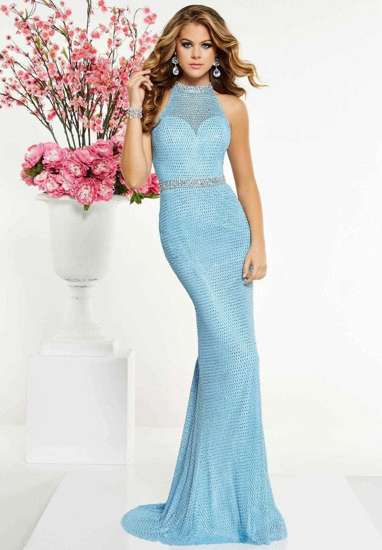Panoply - 14855 Rhinestone Studded High Halter Long Gown Formal Gowns 3 Panoply - 14855 Rhinestone Studded High Halter Long Gown Formal Gowns