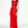Formal Gowns Patra - Embellished Bateau Neck A-Line Dress 13837