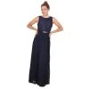 Formal Gowns Patra - Embellished Jewel Neck Chiffon A-line Dress 13578