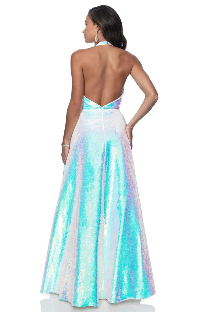 Blush By Alexia Designs Formal Gowns Pink By Blush - 5832 Shimmer V-Neck Long Dress 4 Blush By Alexia Designs Formal Gowns Pink By Blush - 5832 Shimmer V-Neck Long Dress