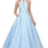 Poly USA - 8402 Sleeveless Halter Neck Ballgown Formal Gowns 2 Poly USA - 8402 Sleeveless Halter Neck Ballgown Formal Gowns