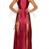Portia And Scarlett - Chantel Dress Halter Drawstring Ornate Dress