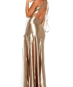 Portia And Scarlett - Chantel Dress Halter Drawstring Ornate Dress