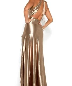 Portia And Scarlett - Chantel Dress Halter Drawstring Ornate Dress