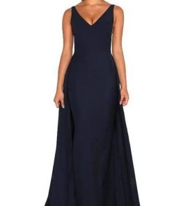 Formal Gowns Portia And Scarlett - Endora Gown Vee Sleeveless Overskirt Gown