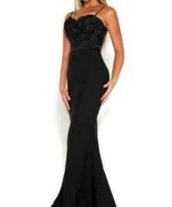 Formal Gowns Portia And Scarlett - Frozen Gown Thin Strapped Mermaid Gown