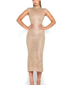 Portia And Scarlett - Honey Dress High Neck Formal Dress Cocktail Dresses