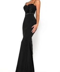 Portia And Scarlett - Lody Sienna No Lace Train Sweetheart Dress 14 Portia And Scarlett - Lody Sienna No Lace Train Sweetheart Dress