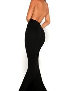 Formal Gowns Portia And Scarlett - Tasha Dress Plunging Halter Mermaid Dress