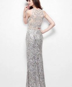 Primavera Couture - 1121 Embellished Sleeveless Long Dress With Slit Formal Gowns 10 Primavera Couture - 1121 Embellished Sleeveless Long Dress With Slit Formal Gowns