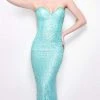 Formal Gowns Primavera Couture - 1253 Strapless Sequined Sweetheart Sheath Dress 2 Formal Gowns Primavera Couture - 1253 Strapless Sequined Sweetheart Sheath Dress