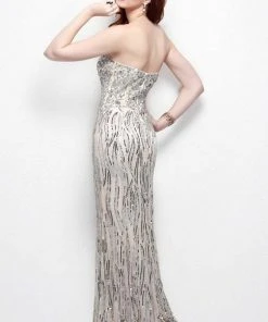 Primavera Couture - 1525 Embellished Strapless Sheath Long Dress Formal Gowns 13 Primavera Couture - 1525 Embellished Strapless Sheath Long Dress Formal Gowns