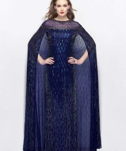 Primavera Couture - 1984 Embellished Illusion Jewel Sheath Dress