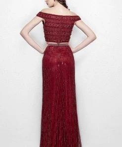 Primavera Couture - 3020 Two Piece Bedazzled Sheath Dress