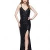 Primavera Couture - 3053 Sequined Fringe Festooned Gown Formal Gowns