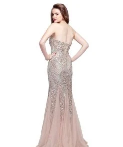 Primavera Couture - 3069 Strapless Sweetheart Sequined Gown Formal Gowns