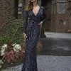 Primavera Couture - 3171 Geometric Sequined Long Sleeve Gown 1 Primavera Couture - 3171 Geometric Sequined Long Sleeve Gown