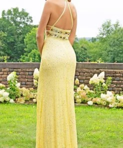 Formal Gowns Primavera Couture - 3216 Beaded And Sequin Embellished Evening Gown