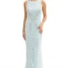 Formal Gowns Primavera Couture - 3227 Jewel Neck Intricate Beaded Sheath Gown 2 Formal Gowns Primavera Couture - 3227 Jewel Neck Intricate Beaded Sheath Gown