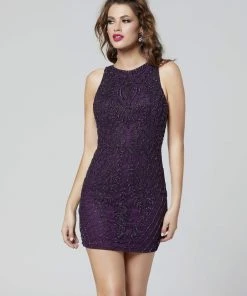 Primavera Couture - 3306 Sleeveless Scoop Neck Beaded Cocktail Dress 15 Primavera Couture - 3306 Sleeveless Scoop Neck Beaded Cocktail Dress