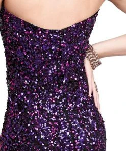 Formal Gowns Primavera Couture - 9513 Strapless Glittering Evening Gown