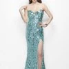 Primavera Couture - 9681 Bare-Shoulder Embellished Evening Gown