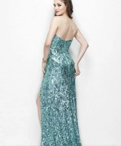 Primavera Couture - 9681 Bare-Shoulder Embellished Evening Gown