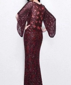 Formal Gowns Primavera Couture - 9713 Sequin Flared Sleeve Long Sheath Formal Gown - 1 Pc White In Size 22 Available 20 Formal Gowns Primavera Couture - 9713 Sequin Flared Sleeve Long Sheath Formal Gown - 1 Pc White In Size 22 Available