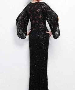 Formal Gowns Primavera Couture - 9713 Sequin Flared Sleeve Long Sheath Formal Gown - 1 Pc White In Size 22 Available 24 Formal Gowns Primavera Couture - 9713 Sequin Flared Sleeve Long Sheath Formal Gown - 1 Pc White In Size 22 Available