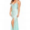 Formal Gowns Primavera Couture - 9873 Stunning Sequin Studded Sheath Gown