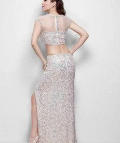 Formal Gowns Primavera Couture - 9997 Sequin Two-Piece Evening Gown 5 Formal Gowns Primavera Couture - 9997 Sequin Two-Piece Evening Gown