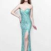 Primavera Couture - Captivating Strapless Sweetheart Sequined Sheath Gown 1867 Formal Gowns