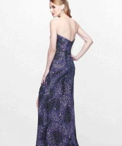 Primavera Couture - Captivating Strapless Sweetheart Sequined Sheath Gown 1867 Formal Gowns