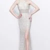 Primavera Couture - Embellished Halter Neck Long Sheath Dress 1891