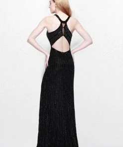 Primavera Couture - Long Fitted Halter Dress 1816