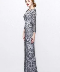 Primavera Couture - Long Fitted Sequined Dress 1749 Formal Gowns 9 Primavera Couture - Long Fitted Sequined Dress 1749 Formal Gowns