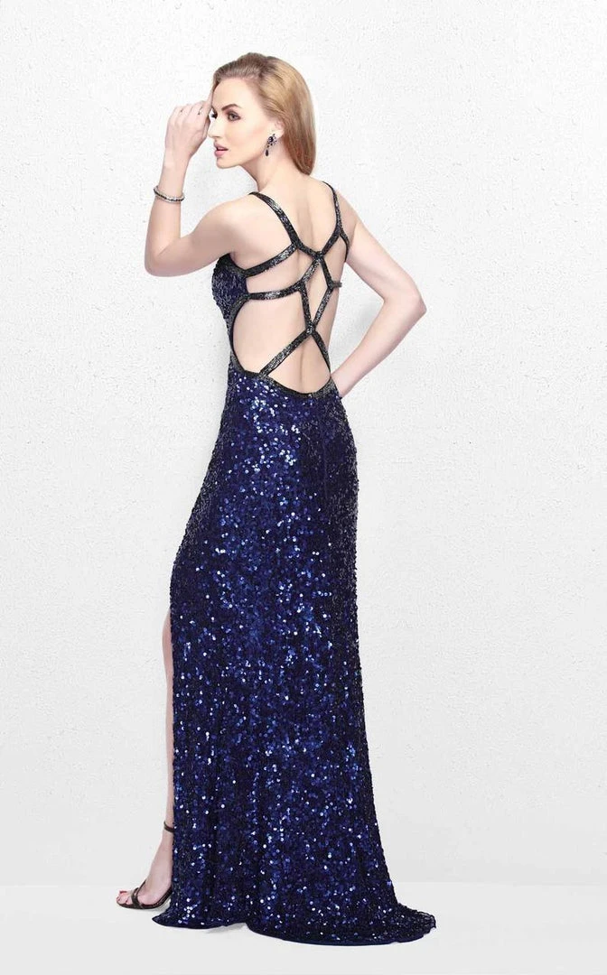 Primavera Couture - Magnificently Embellished Sweetheart Cutout Sheath Gown 1853 9 Primavera Couture - Magnificently Embellished Sweetheart Cutout Sheath Gown 1853