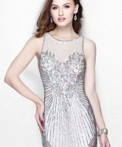 Formal Gowns Primavera Couture - Multi-Color Sequined Sleeveless Long Dress 1872 12 Formal Gowns Primavera Couture - Multi-Color Sequined Sleeveless Long Dress 1872