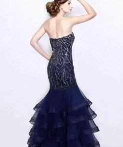 Primavera Couture - Scrumptious Strapless Sweetheart Tiered Mermaid Gown 1854 Formal Gowns