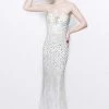 Primavera Couture - Sequined Sweetheart Long Sheath Gown 1527 2 Primavera Couture - Sequined Sweetheart Long Sheath Gown 1527