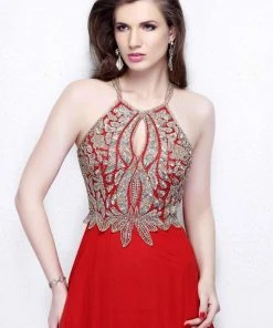 Primavera Couture - Sparkling Halter Evening Gown 1860