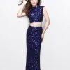 Formal Gowns Primavera Couture - Two Piece Sequined Long Dress 1766