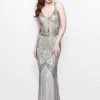 Primavera Couture - V-Neck Beaded Long Dress 1723 Formal Gowns
