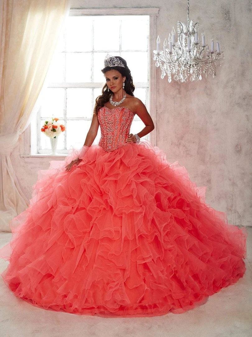 Long Dresses Quinceanera Collection - 26820 Strapless Sweetheart Ruffled Ballgown 3 Long Dresses Quinceanera Collection - 26820 Strapless Sweetheart Ruffled Ballgown