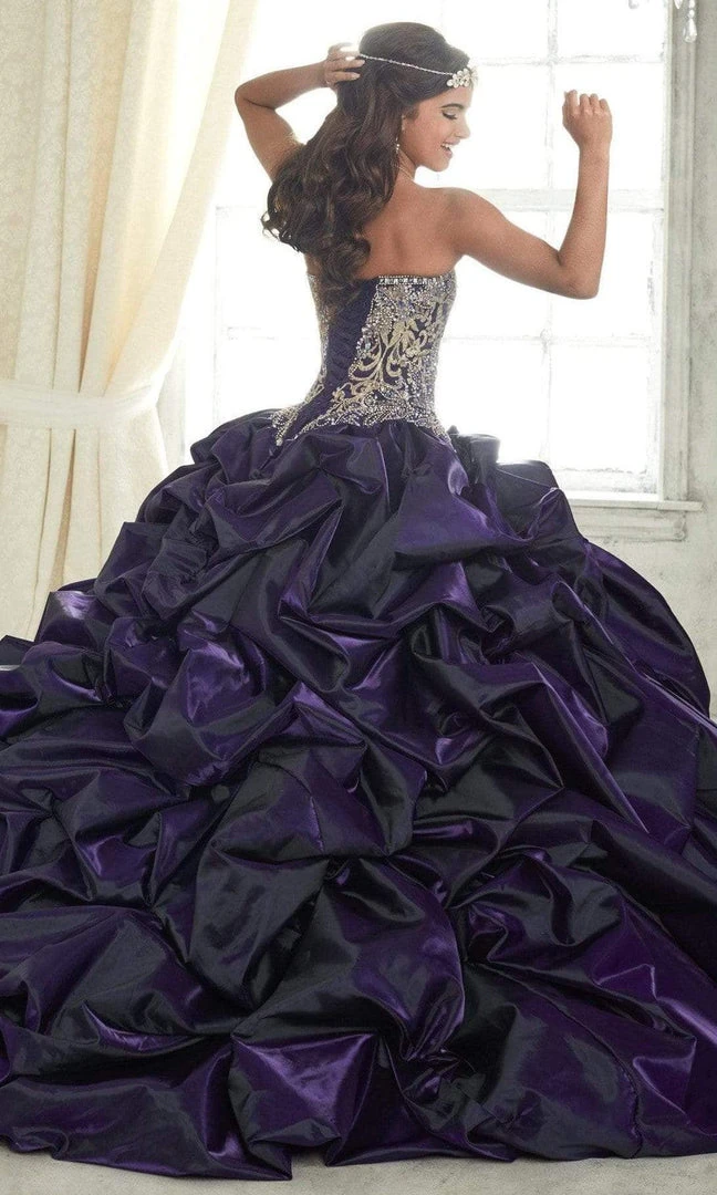 Quinceanera Collection - 26831 Metallic Embroided Sweetheart Ballgown 4 Quinceanera Collection - 26831 Metallic Embroided Sweetheart Ballgown