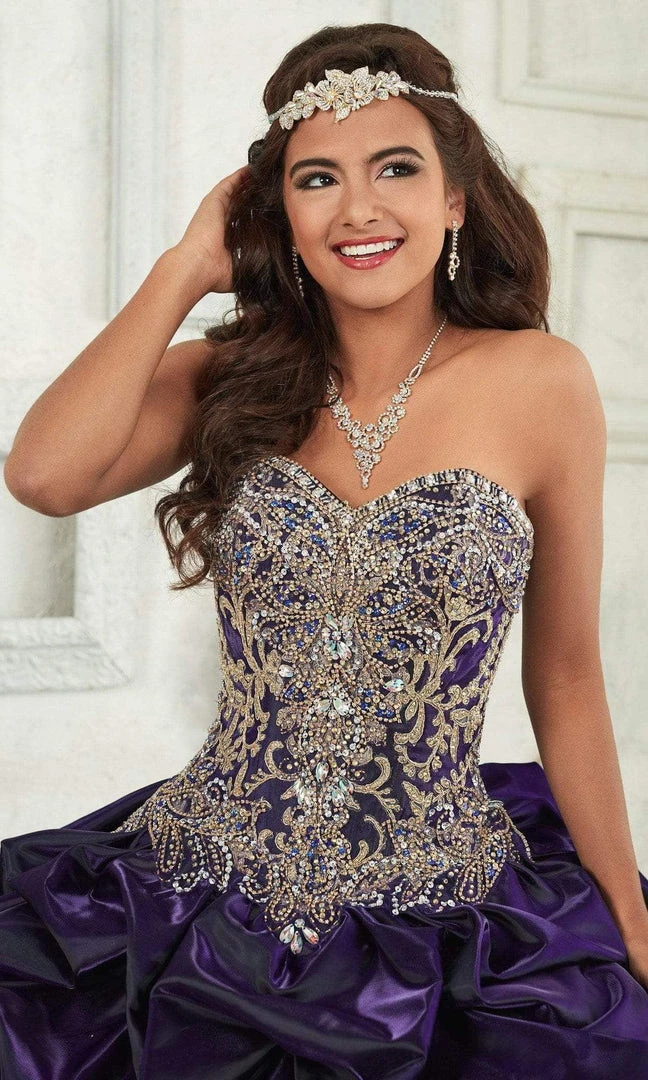 Quinceanera Collection - 26831 Metallic Embroided Sweetheart Ballgown 5 Quinceanera Collection - 26831 Metallic Embroided Sweetheart Ballgown