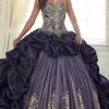Quinceanera Collection - 26831 Metallic Embroided Sweetheart Ballgown