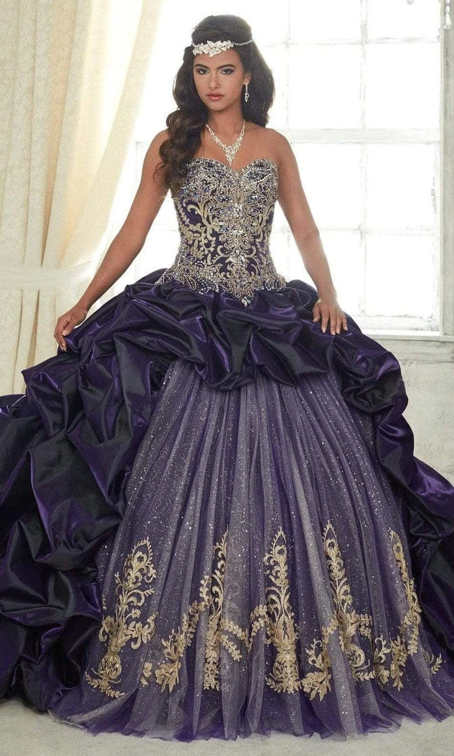 Quinceanera Collection - 26831 Metallic Embroided Sweetheart Ballgown 3 Quinceanera Collection - 26831 Metallic Embroided Sweetheart Ballgown