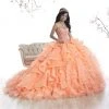 Long Dresses Quinceanera Collection - 26872 Beaded Strapless Ruffled Ballgown 1 Long Dresses Quinceanera Collection - 26872 Beaded Strapless Ruffled Ballgown