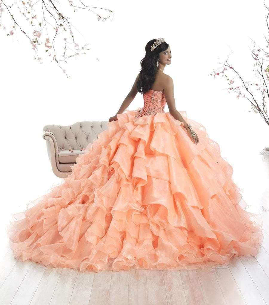 Long Dresses Quinceanera Collection - 26872 Beaded Strapless Ruffled Ballgown 4 Long Dresses Quinceanera Collection - 26872 Beaded Strapless Ruffled Ballgown
